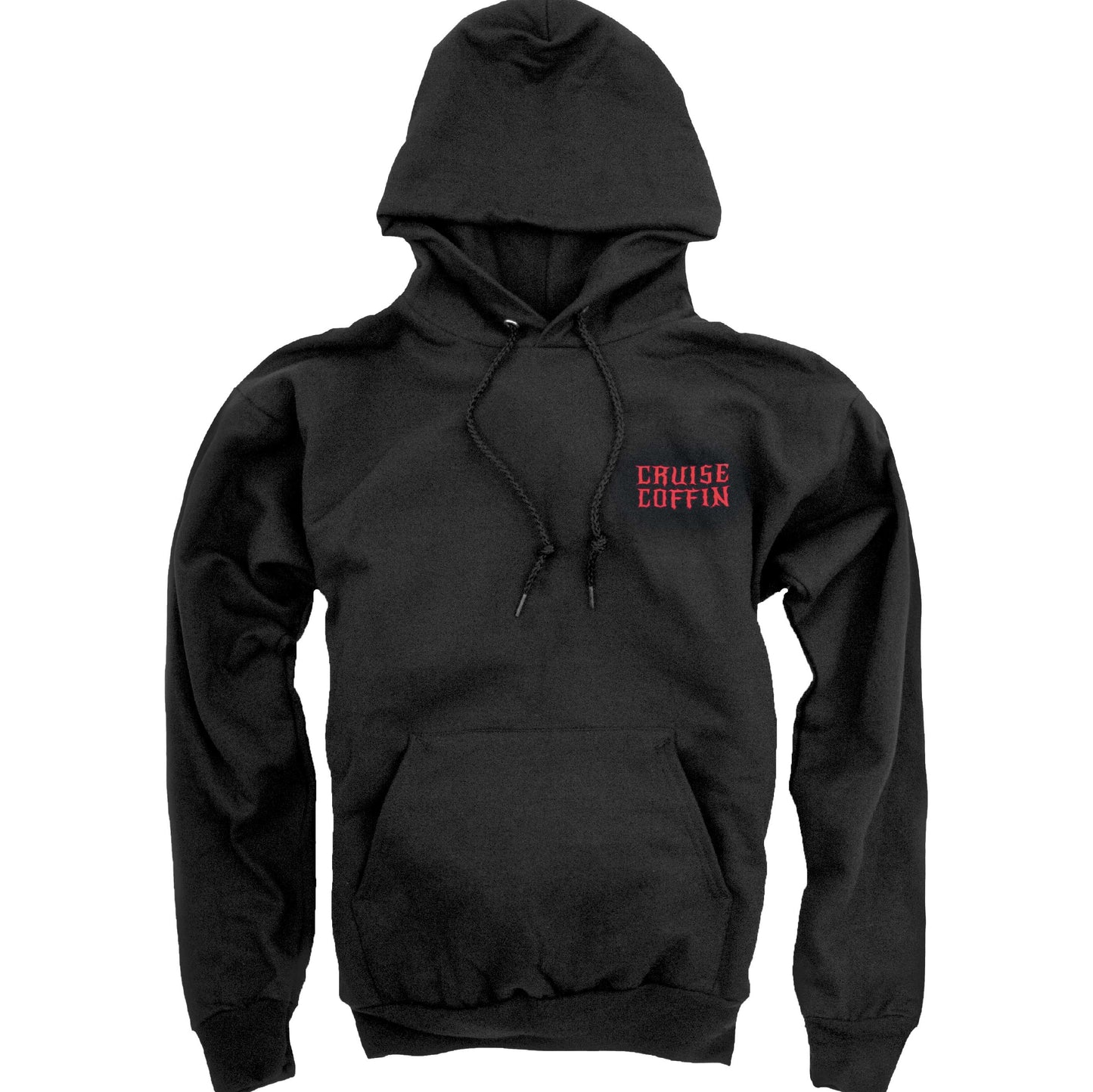 Streetwear Japanese style red letters pullover hoodie