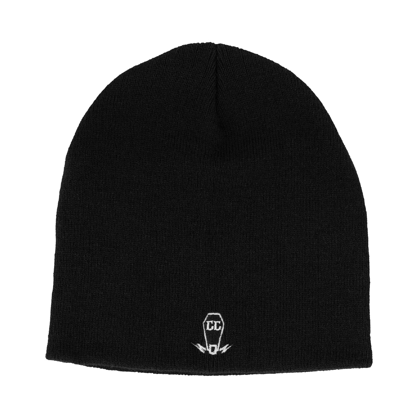 Cruise Coffin Mini Iconic Logo on Black Beanie Casual Minimal Stylistic