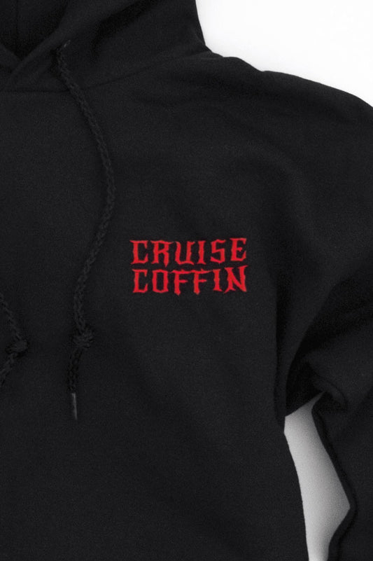 Streetwear Japanese style red letters pullover hoodie