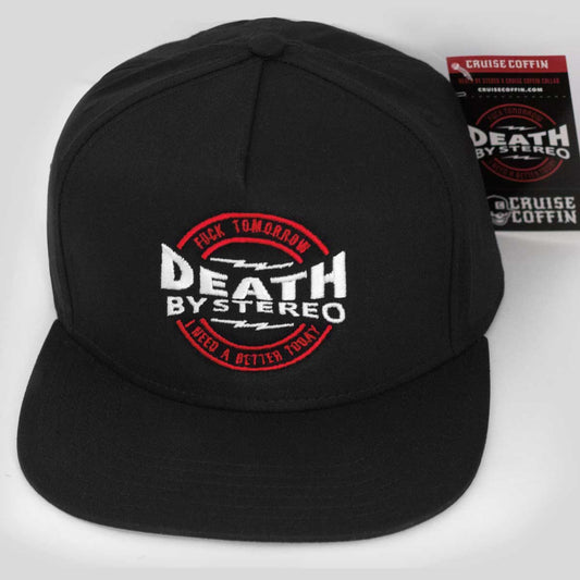 Death By Stereo Collab Black Snapback Hat