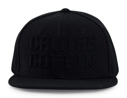 Cruise Coffin Bold Red, White or Black on Black Snapback Hat