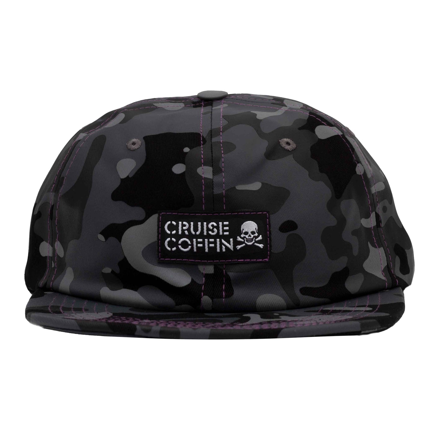 Skull and Crossbones Black Camouflage Hat