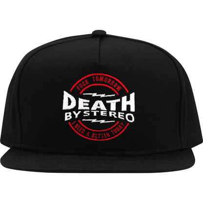 Death By Stereo Collab Black Snapback Hat